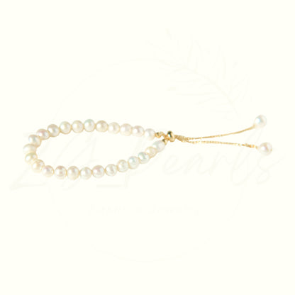 Classic 5.5-6mm Freshwater Pearl Bracelet with Adjustable Chain