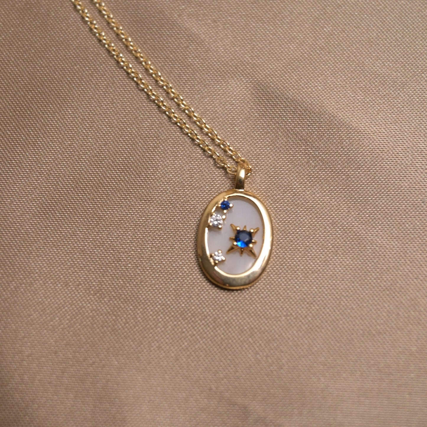 Celestial Spark Necklace - ZG_Pearls14K Gold PlatedZG_Pearls