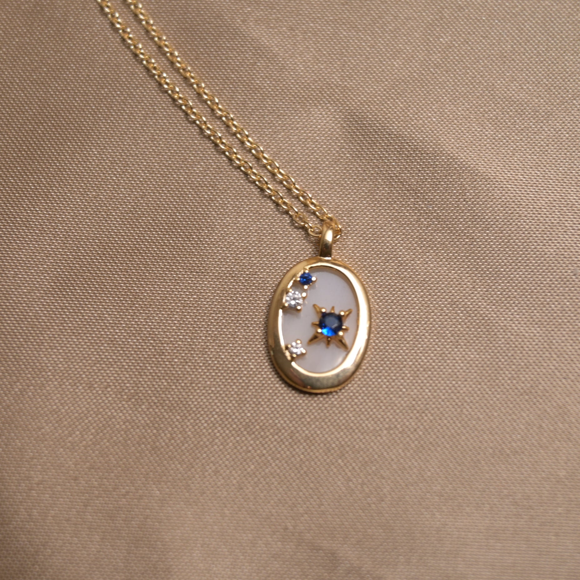 Celestial Spark Necklace - ZG_Pearls14K Gold PlatedZG_Pearls