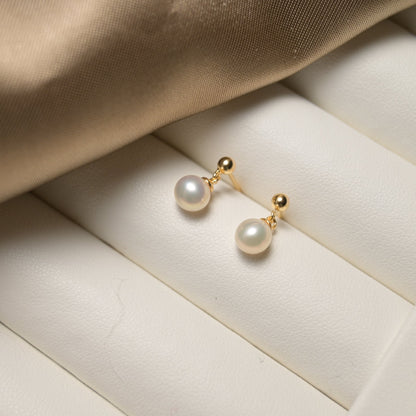 Classic Drop Pearl Earrings - ZG_PearlsS925/Sterling SliverZG_PearlsSterling silverGold