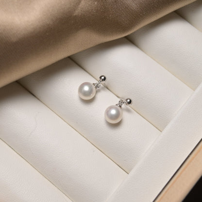 Classic Drop Pearl Earrings - ZG_PearlsS925/Sterling SliverZG_PearlsSterling silverSilver