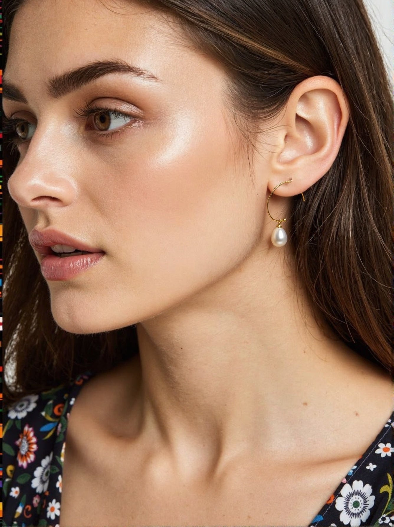 Minimal Pearl Hoop Earrings - ZG_PearlsS925/Sterling SliverZG_PearlsSterling silverGold