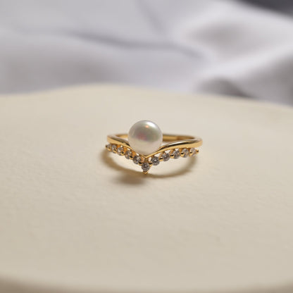 Royal Glow Freshwater Pearl Ring - ZG_Pearls14K Gold FilledZG_Pearls